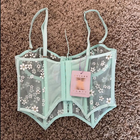 Rare Savage X Fenty Mint Daisy Puff Print Set - Picture 4 of 16